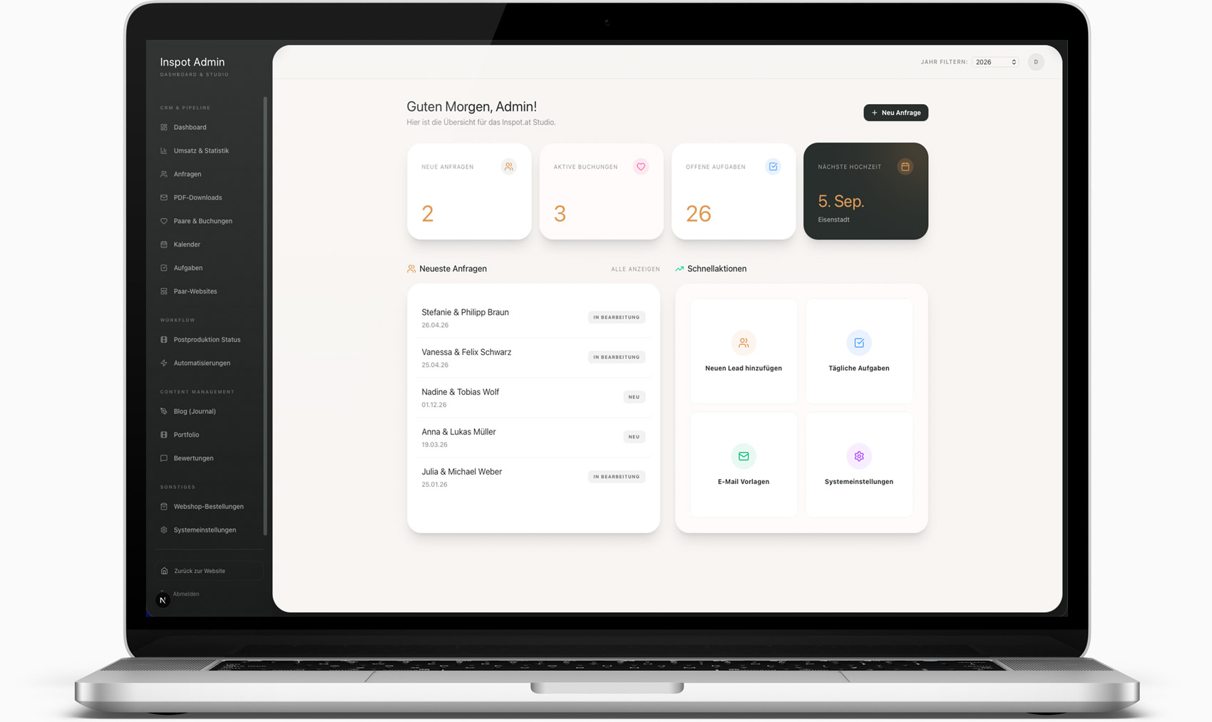 Inspot System Mockup